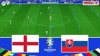 ENGLAND vs SLOVAKIA  UEFA EURO 2024  Full Match All Goals  FC 24 Gameplay [upl. by Hoy]