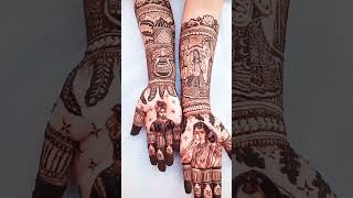 hmari sadi me abhi baki hai hafte 4 trendingshorts hindisong mehndi art henna braids [upl. by Aroz606]