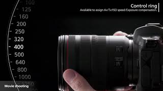 EOS R  How to Use the Control Ring on The RF Lens [upl. by Enalda]