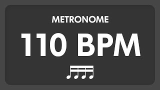 110 BPM  Metronome  16th Notes [upl. by Harlene161]