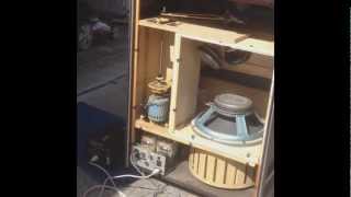 Sharma 5000  highpower rotating organ speaker British Leslie [upl. by Zeuqram481]