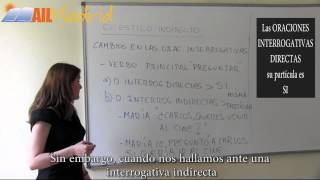 Clases de Español Online  Nivel B2 Lección 2  Estilo Indirecto Oraciones Interrogativas [upl. by Eldora]