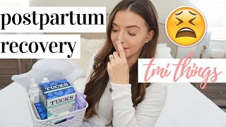 POSTPARTUM ESSENTIALS 2019  ALL THE TMI THINGS 🤦🏼‍♀️ [upl. by Rivi]