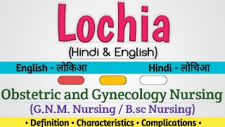 Lochia In Hindi  लोकिया हिंदी में  लोचिआ हिंदी में [upl. by Chud653]