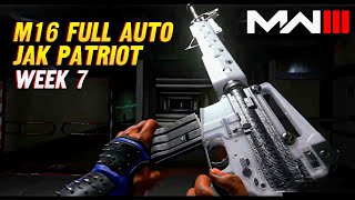 MW3 Full Auto M16 AfterMarket Part  Jak Patriot  S3 Reloaded [upl. by Alleciram]