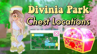 Divinia Park 10 Chest Locations  4850 Diamonds  Royale High Update [upl. by Monahan172]