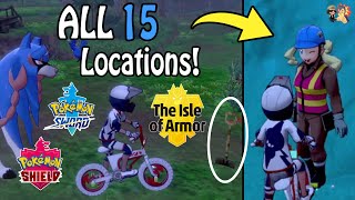 ALL 15 Digging Ma Locations In Pokemon Sword amp Shield Isle of Armor DLC  Armorite Ore Farming [upl. by Juetta928]