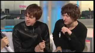 The Last Shadow Puppets Alex Turner and Miles Kane Reading Festival 2008 interview [upl. by Ronnoc]