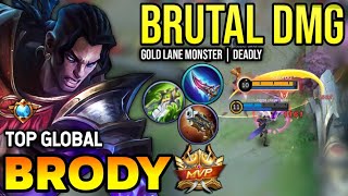 BRODY BEST BUILD 2023  TOP GLOBAL BRODY GAMEPLAY  MOBILE LEGENDS✓ [upl. by Missie]