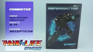 Transformers Review Mastermind Creations R 14 Commotus P4L Reviews [upl. by Keithley]