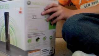 Xbox 360 Elite Unboxing With NBA Live 10 [upl. by Nortna642]