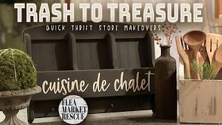 EASY DIY THRIFT STORE MAKEOVER FLIPSTRASH TO TREASURE HOME DECOR PROJECTS [upl. by Nylqcaj]