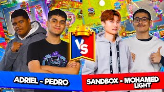 MOHAMEDLIGHT Y SANDBOX RETAN A ADRIEL Y PEDRO ¿QUIEN ES MEJOR clashroyale [upl. by Redvers]