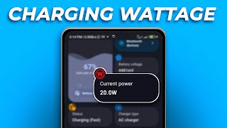 How to Check Charging Wattage on Android  Wattage Charging Speed [upl. by Rusty]