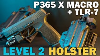 Sig P365 XMACRO with TLR7 Duty Holster  Dara Holsters [upl. by Katusha]