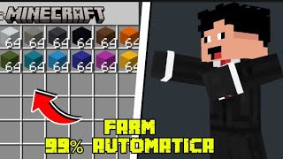 FARM De CONCRETO No Minecraft 121  TUTORIAL [upl. by Trebornhoj]