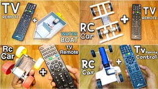 How To Make TV Remote Control Car at Home  TV Remote Control Car kaise banaye [upl. by Eekorehc]