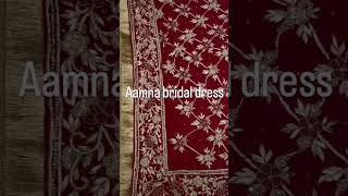 dress fashion embroidery aamna weddingdress trending For more information contact you ♥️ [upl. by Mitzl]