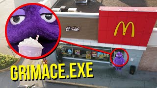 DRONE CATCHES GRIMACE AT HAUNTED MCDONALDS HE CAME AFTER US [upl. by Sherfield]