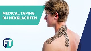 Tapen bij nekklachten en spanningshoofdpijn  Medical Taping  FysioTape [upl. by Corron]