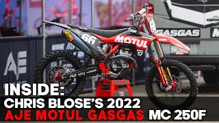 Inside Chris Bloses 2022 AJE Motul GasGas MC 250F [upl. by Uokes]