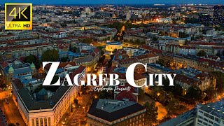 Zagreb Croatia 🇭🇷 in 4K ULTRA HD 60FPS Video by Drone [upl. by Watkins]