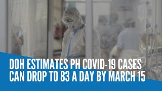 DOH estimates PH COVID19 cases can drop to 83 a day by March 15 [upl. by Mcgurn]