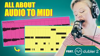 5 Ways To Convert Audio To MIDI In Ableton Live Feat Dubler 2 [upl. by Asilenna722]