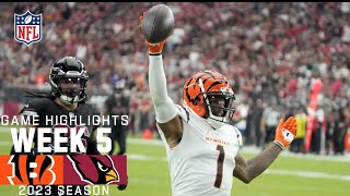 Cincinnati Bengals vs Arizona Cardinals  2023 Week 5 Game Highlights [upl. by Sigfried]