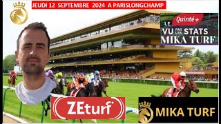 PRONOSTICS TURF 100 QUINTE  JEUDI 12 SEPTEMBRE 2024 PARISLONGCHAMP [upl. by Felicle]