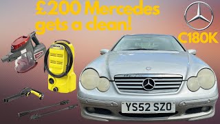 Cleaning the £200 Mercedes C180K [upl. by Nuahsad]