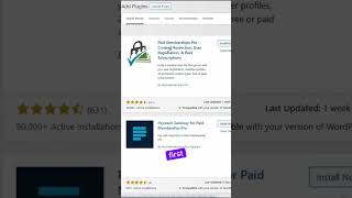 Essential plugin for membership sites in wordpress shorts wordpress [upl. by Malsi]