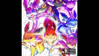 Colorindo os eeveelutions [upl. by Destinee]