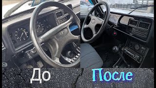 Ваз 2107 Дешевая приборка и пересвет  ОРГстекло на VAZ 2107  в подарок шкалы для приборки [upl. by Harlamert]