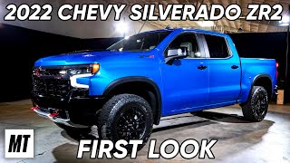 2022 Chevrolet Silverado ZR2 First Look  MotorTrend [upl. by Perren]