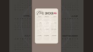 2024 Calendar  Download Free [upl. by Eeluj]