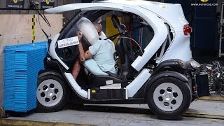 Renault Twizy CRASH TEST [upl. by Drobman]