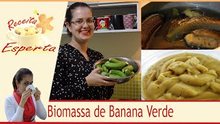 Como fazer Biomassa de Banana Verde [upl. by Iret452]