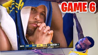 LeBron DEFEATED Currys DYNASTY Lakers Vs Warriors Game 6 Reaction [upl. by Slemmer305]