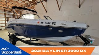 2021 Bayliner 2000 DX Boat Tour SkipperBuds [upl. by Yentruok]