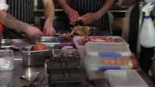 Mikael Jönsson prepares a crab dish at Hedone in London [upl. by Auhsoj]