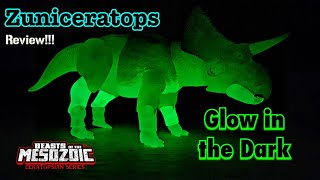 2021 Beasts of the Mesozoic Ceratopsion Series quotGlow in the Darkquot Zuniceratops Review [upl. by Harehs]