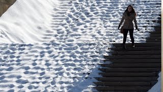 Continúan las nevadas en Estados Unidos [upl. by Lerraf]