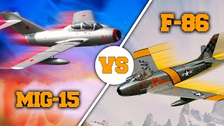 MiG15 vs F86 Sabre  El épico PRIMER DUELO durante la Guerra de Corea  ¿Cuál fue mejor [upl. by Connor]