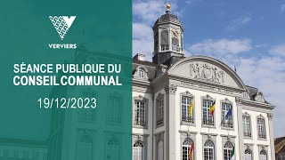 Conseil Communal  Ville de Verviers  19 décembre 2023 [upl. by Sherrill]