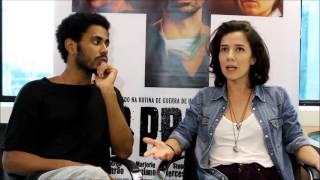 ENTREVISTA Ícaro Silva e Marjorie Estiano do filme Sob Pressão [upl. by Julia]