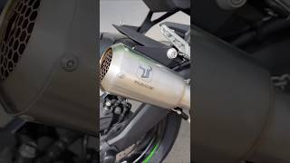 Ixrace full system exhaust🥵 installed on zx25r💚🔥Sound really good👍superbike zx25r superbikelover [upl. by Lymn]