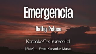 Nathy Peluso  EMERGENCIA KaraokeInstrumental  FKM Free Karaoke Music [upl. by Dalis]