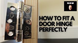 Easy Door Hinge Install  DIY Basics [upl. by Jem47]