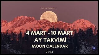 AY TAKVİMİNE GÖRE EKİM DİKİM BAHÇE İŞLERİ 4 MART10 MART 2024 MOON CALENDAR [upl. by Akeme275]